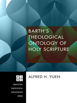 cover image of Barth's Theological Ontology of Holy Scripture